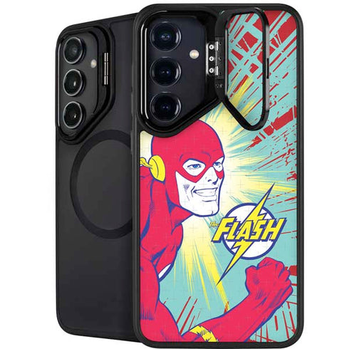 DC Comics The Flash Classic Art Smile Blast Galaxy S24 Kickstand Case
