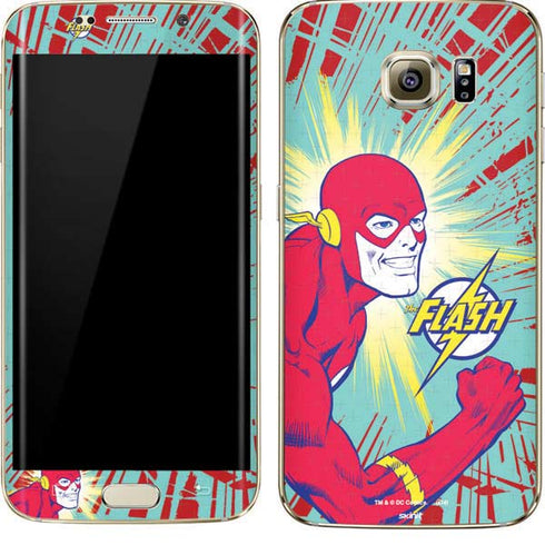 DC Comics The Flash Classic Art Smile Blast Galaxy S7 Edge Skin