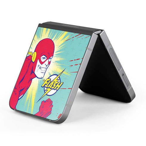 DC Comics The Flash Classic Art Smile Blast Galaxy Z Flip6 Skin