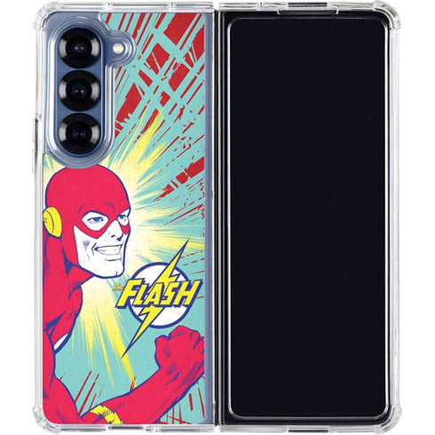 DC Comics The Flash Classic Art Smile Blast Galaxy Z Fold6 Clear Case