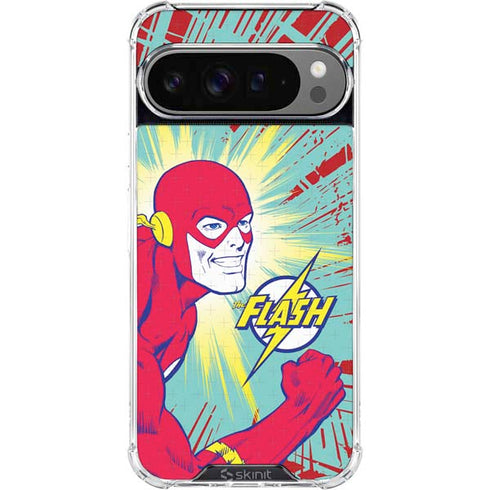 DC Comics The Flash Classic Art Smile Blast Google Pixel 10 Pro XL Clear Case