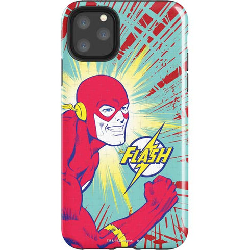 DC Comics The Flash Classic Art Smile Blast iPhone Cases