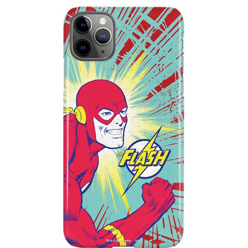 DC Comics The Flash Classic Art Smile Blast iPhone Cases