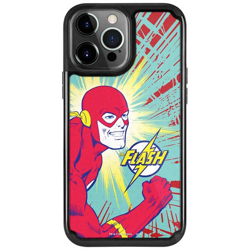 DC Comics The Flash Classic Art Smile Blast iPhone Cases