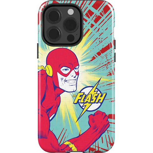 DC Comics The Flash Classic Art Smile Blast iPhone 15 Pro Impact Case