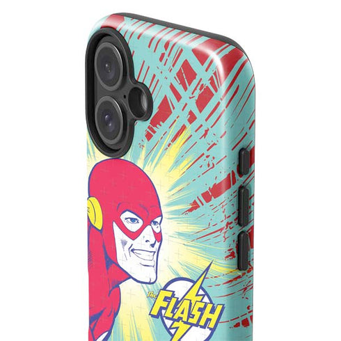 DC Comics The Flash Classic Art Smile Blast iPhone 16 Plus Impact Case