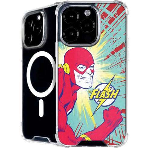 DC Comics The Flash Classic Art Smile Blast iPhone 16 Pro MagSafe Case