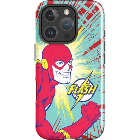 DC Comics The Flash Classic Art Smile Blast iPhone 16 Pro Magsafe Impact Case