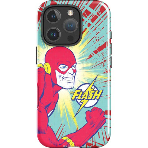 DC Comics The Flash Classic Art Smile Blast iPhone 16 Pro Max Impact Case