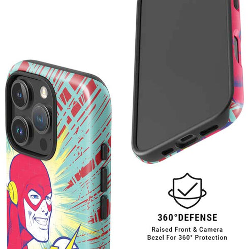 DC Comics The Flash Classic Art Smile Blast iPhone 16 Pro Max Magsafe Impact Case