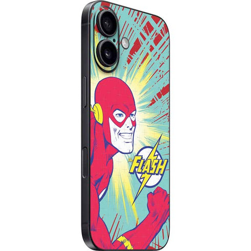 DC Comics The Flash Classic Art Smile Blast iPhone 16 Skin