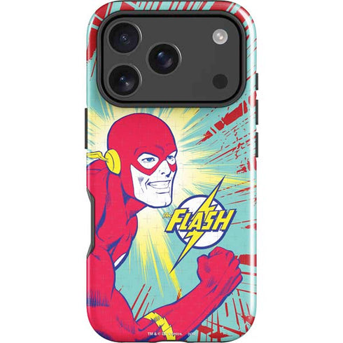 DC Comics The Flash Classic Art Smile Blast iPhone 18 Pro Max Impact Case