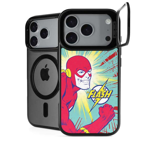 DC Comics The Flash Classic Art Smile Blast iPhone 18 Pro Max Kickstand Case