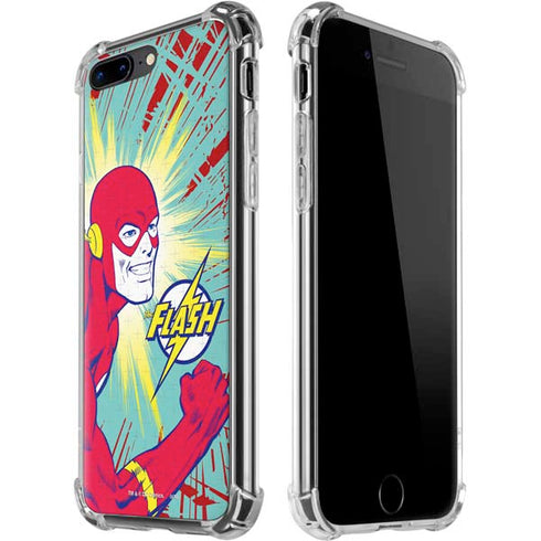 DC Comics The Flash Classic Art Smile Blast iPhone Cases