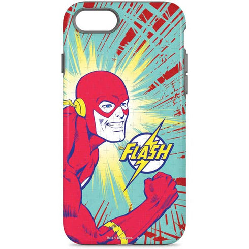 DC Comics The Flash Classic Art Smile Blast iPhone Cases