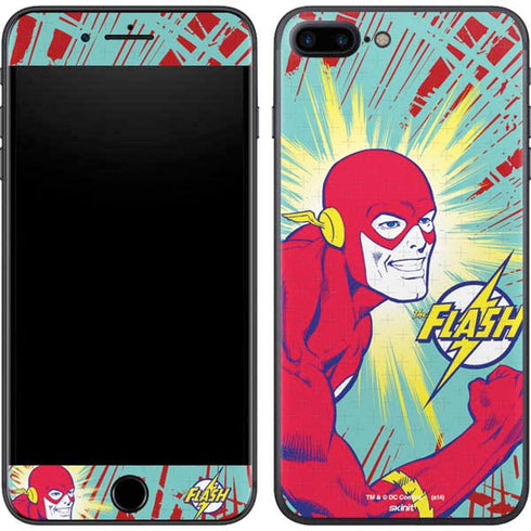 DC Comics The Flash Classic Art Smile Blast iPhone 8 Plus Skin