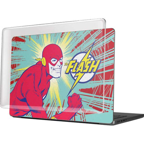 DC Comics The Flash Classic Art Smile Blast MacBook Pro 14in (2021-24) Case plus Skin