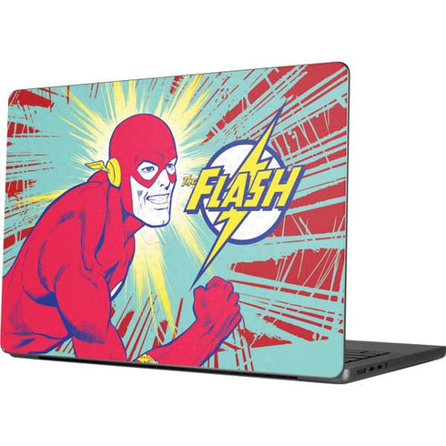 DC Comics The Flash Classic Art Smile Blast Apple MacBook Pro 14-inch Skin