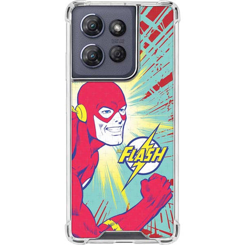 DC Comics The Flash Classic Art Smile Blast Moto G Play 5G (2025) Clear Case