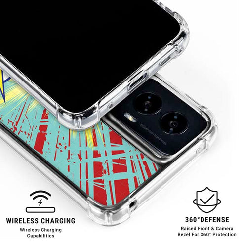DC Comics The Flash Classic Art Smile Blast Moto G Power 5G (2024) Clear Case