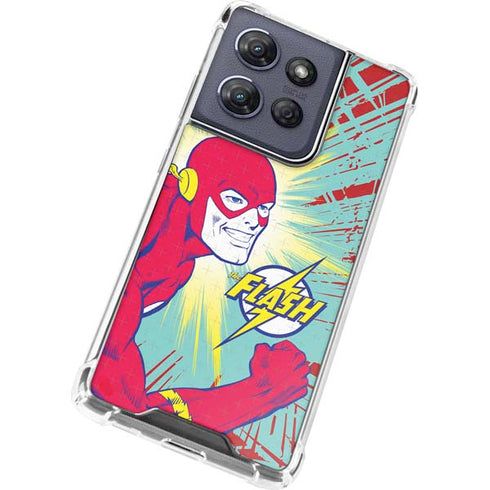 DC Comics The Flash Classic Art Smile Blast Moto G Stylus 5G (2025) Clear Case