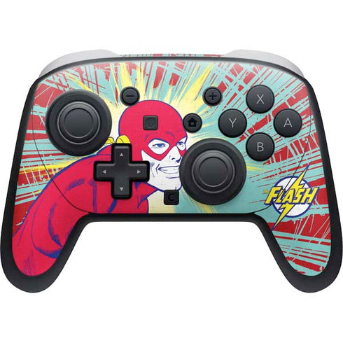DC Comics The Flash Classic Art Smile Blast Nintendo Skins