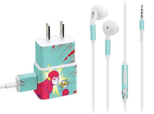 DC Comics The Flash Classic Art Smile Blast Phone Charger Skin