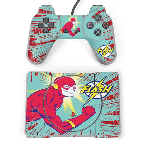 DC Comics The Flash Classic Art Smile Blast PlayStation Classic Bundle Skin