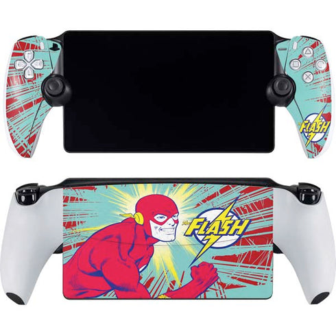 DC Comics The Flash Classic Art Smile Blast PlayStation Portal Remote Player Skin