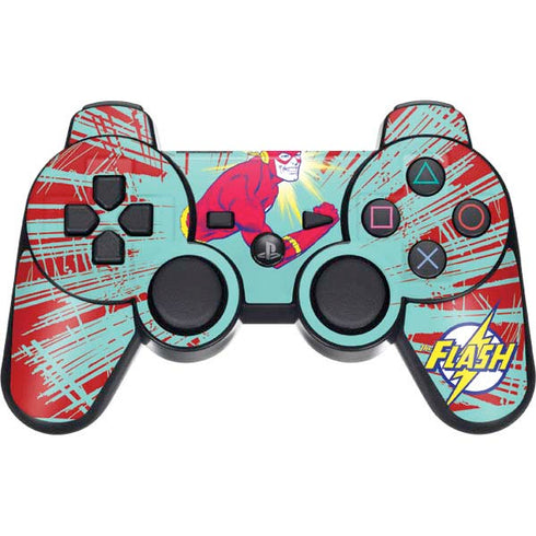 DC Comics The Flash Classic Art Smile Blast PS3 Dual Shock wireless controller Skin