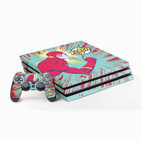 DC Comics The Flash Classic Art Smile Blast PS4 Pro Bundle Skin