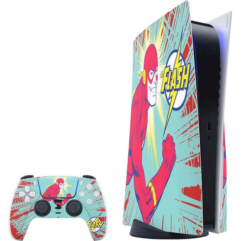 DC Comics The Flash Classic Art Smile Blast PlayStation PS5 Skins
