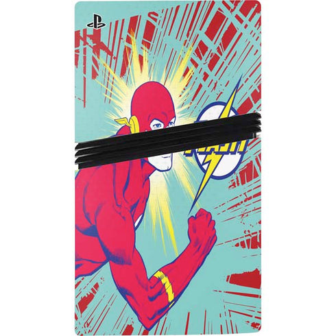 DC Comics The Flash Classic Art Smile Blast PS5 Pro Console Skin