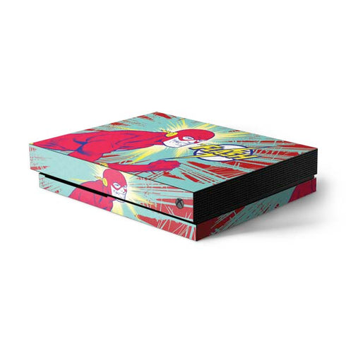 DC Comics The Flash Classic Art Smile Blast Xbox One X Console Skin