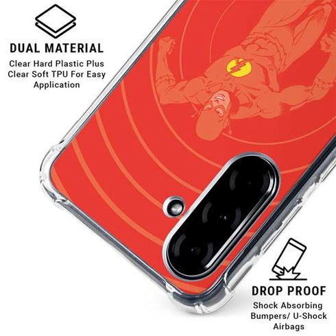 DC Comics The Flash Classic Art Pose Galaxy A36 5G Clear Case