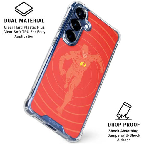 DC Comics The Flash Classic Art Pose Galaxy S25 Plus Clear Case