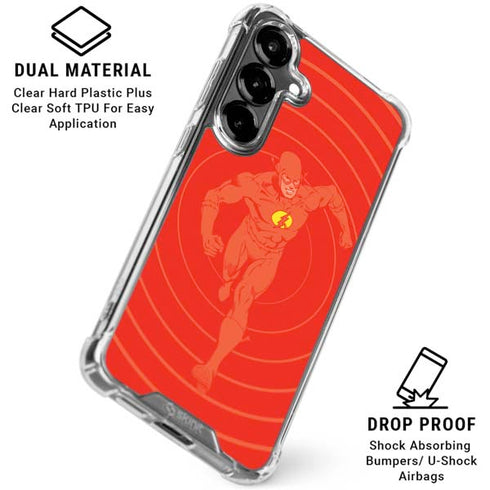 DC Comics The Flash Classic Art Pose Galaxy S26 Clear Case