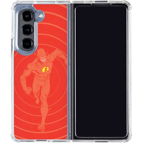 DC Comics The Flash Classic Art Pose Galaxy Z Fold5 5G Clear Case