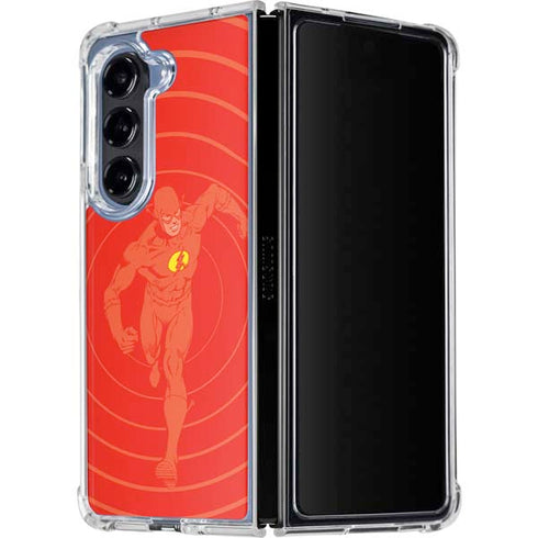 DC Comics The Flash Classic Art Pose Galaxy Z Fold5 5G Clear Case