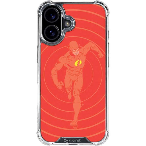 DC Comics The Flash Classic Art Pose iPhone 16 Plus Clear Case