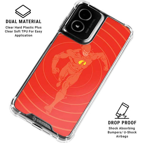 DC Comics The Flash Classic Art Pose Moto G Power 5G (2024) Clear Case