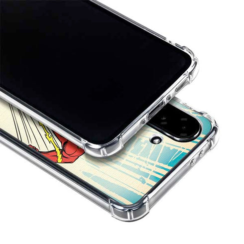 DC Comics The Flash Classic Art Sprint Pose Galaxy A36 5G Clear Case