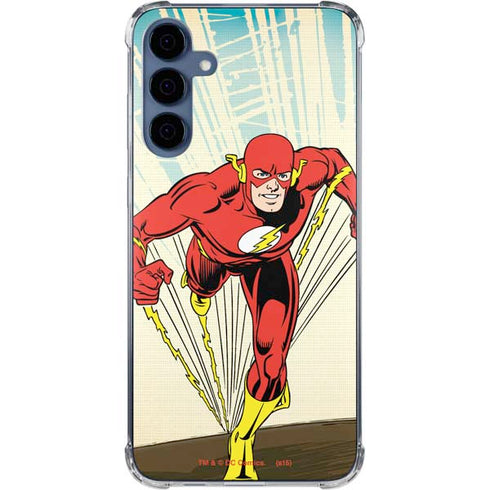 DC Comics The Flash Classic Art Sprint Pose Galaxy A55 5G Clear Case
