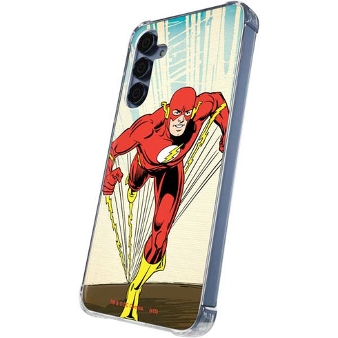 DC Comics The Flash Classic Art Sprint Pose Galaxy A55 5G Clear Case