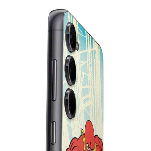 DC Comics The Flash Classic Art Sprint Pose Galaxy S25 Plus Skin