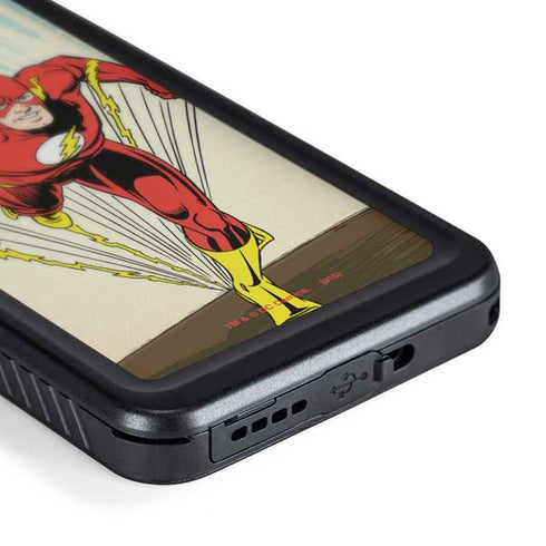 DC Comics The Flash Classic Art Sprint Pose Galaxy S24 Plus Waterproof Case