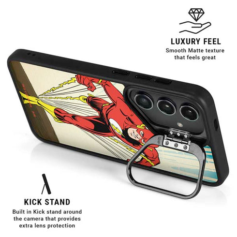 DC Comics The Flash Classic Art Sprint Pose Galaxy S24 Ultra Kickstand Case