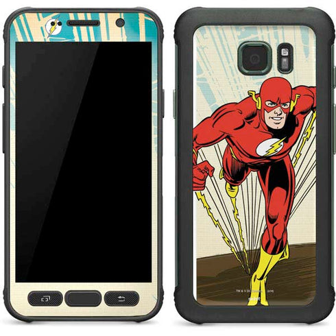 DC Comics The Flash Classic Art Sprint Pose Galaxy S7 Active Skin