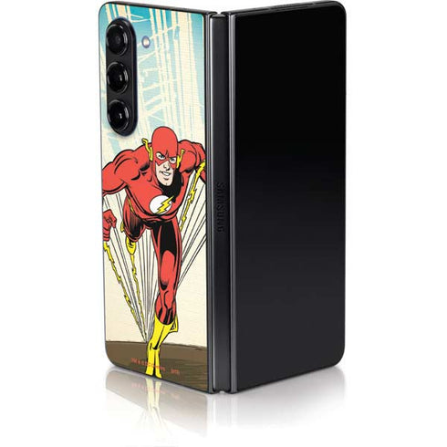 DC Comics The Flash Classic Art Sprint Pose Galaxy Z Fold5 5G Skin