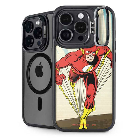 DC Comics The Flash Classic Art Sprint Pose iPhone 14 Pro Max Kickstand Case